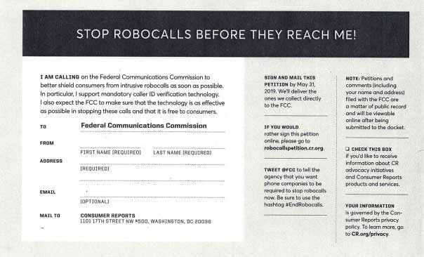Sign the petition to stop robocalls